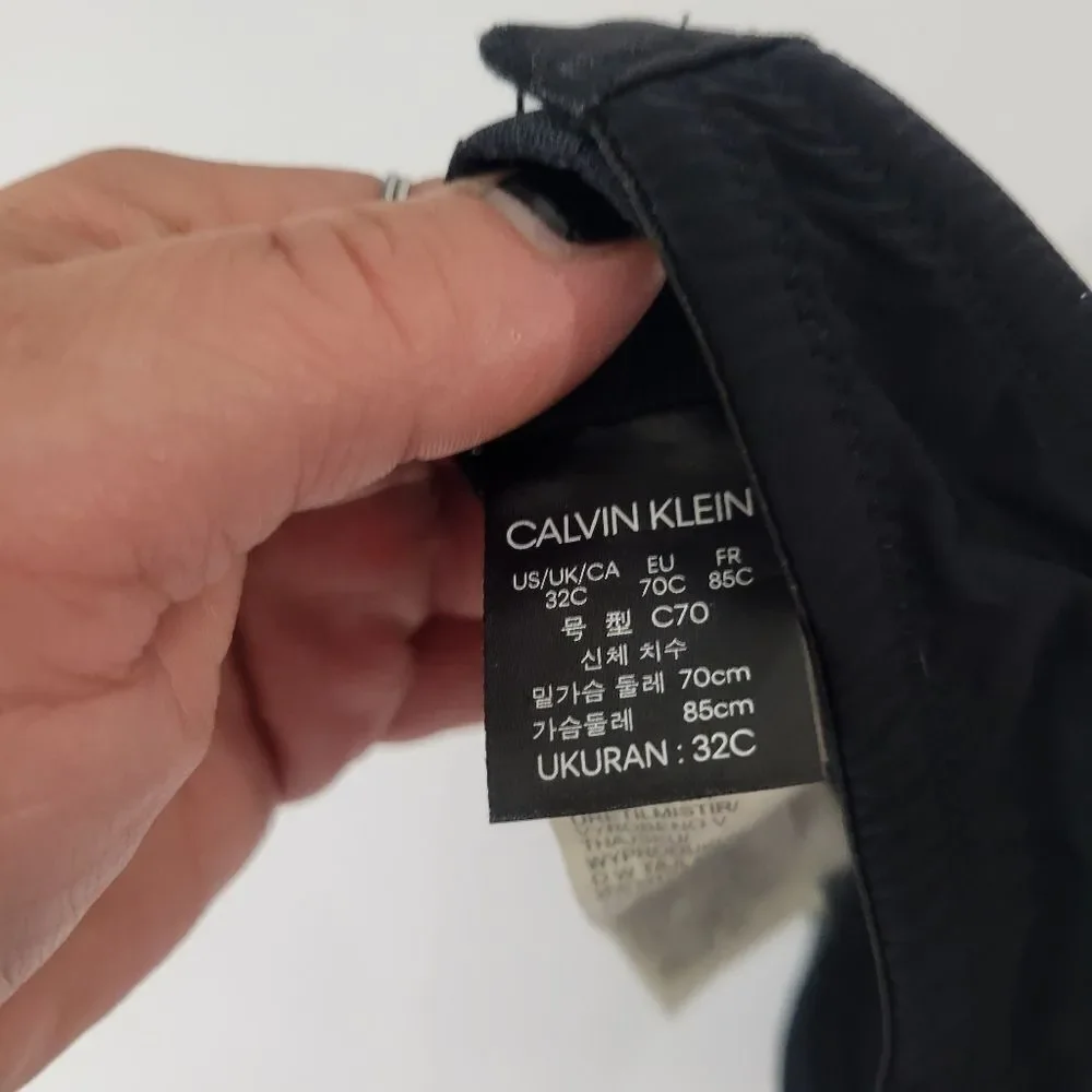 Calvin Klein halter black bra